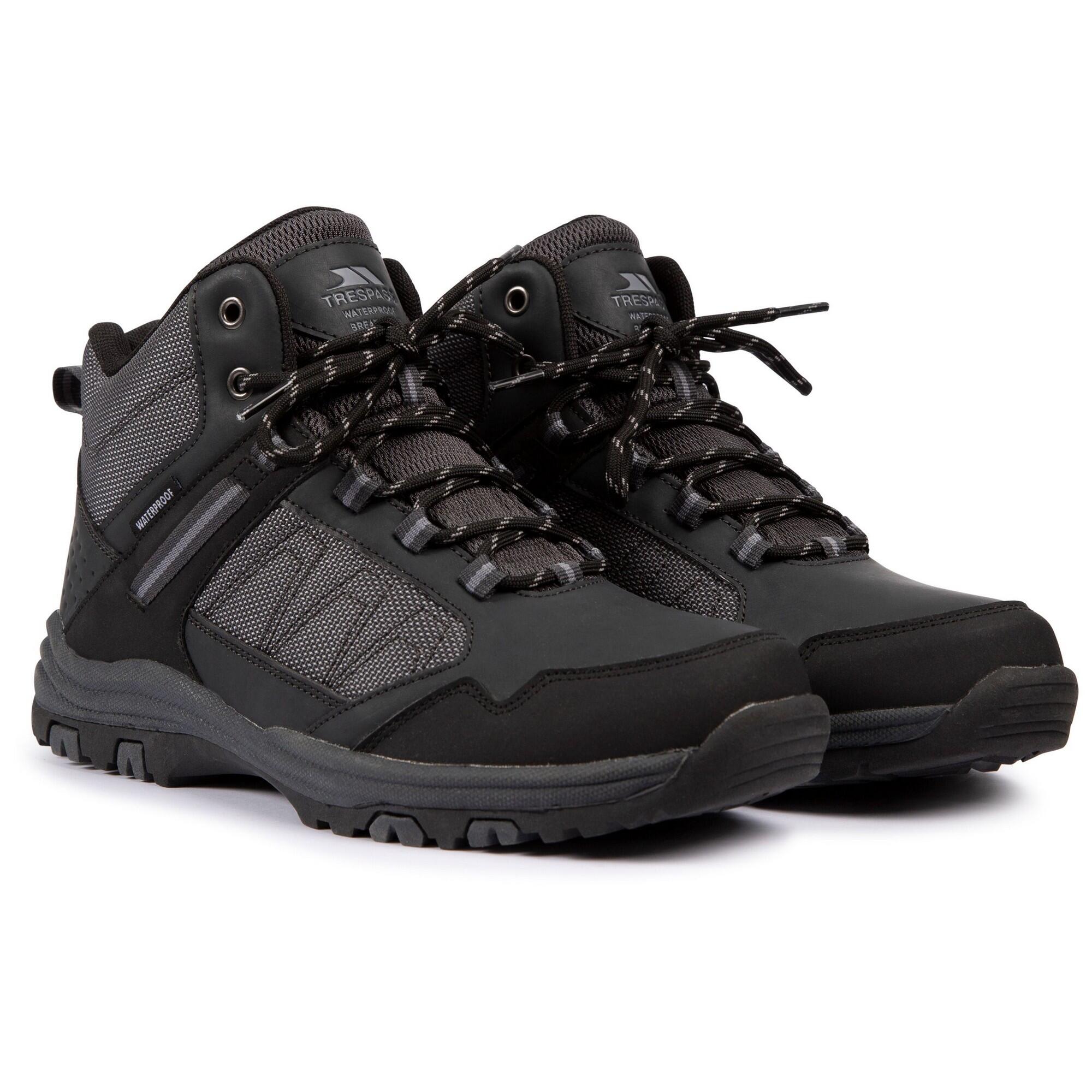 Heren Calle waterdichte wandelschoenen (Grijs) 1/5
