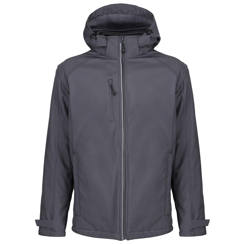 Mens Erasmus 4 In 1 Soft Shell Jacket (Seal Grey) 1/5