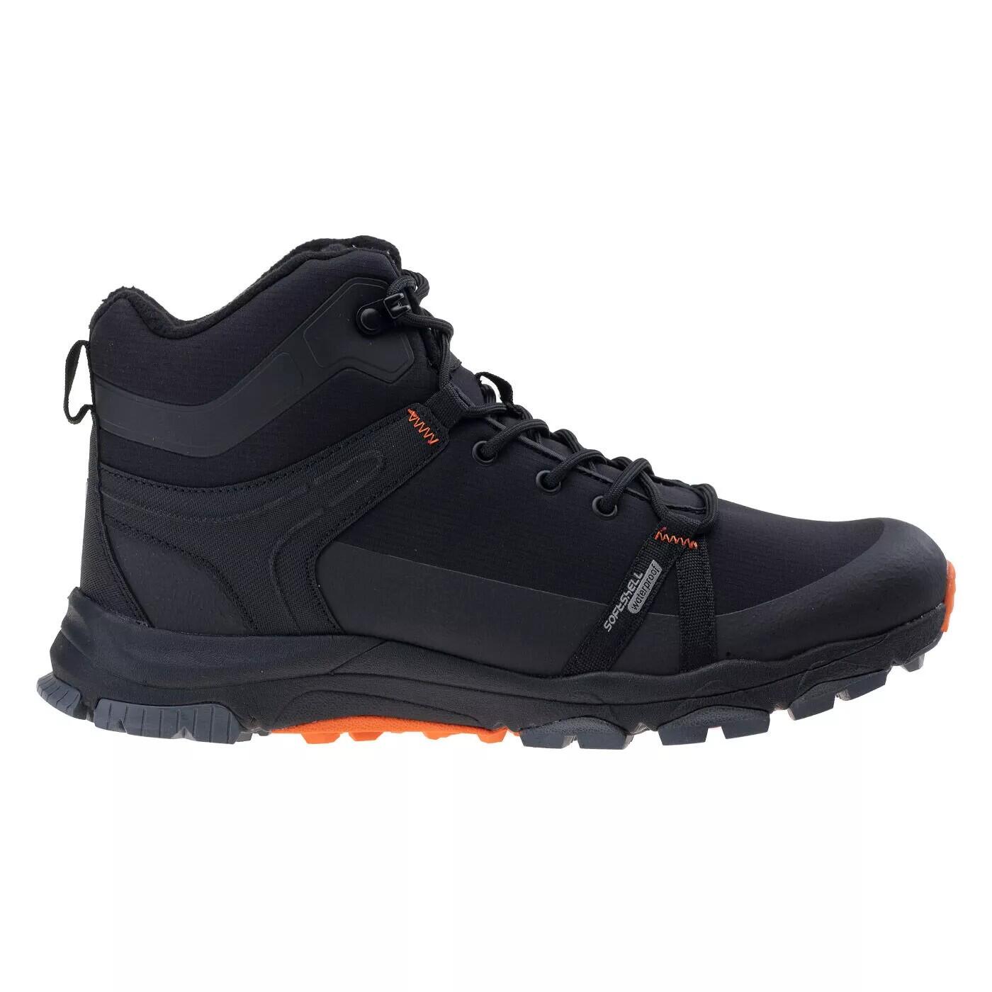 Scarponcini Da Passeggio Impermeabile Uomo Hi-Tec Himba Nero Arancio 3/4