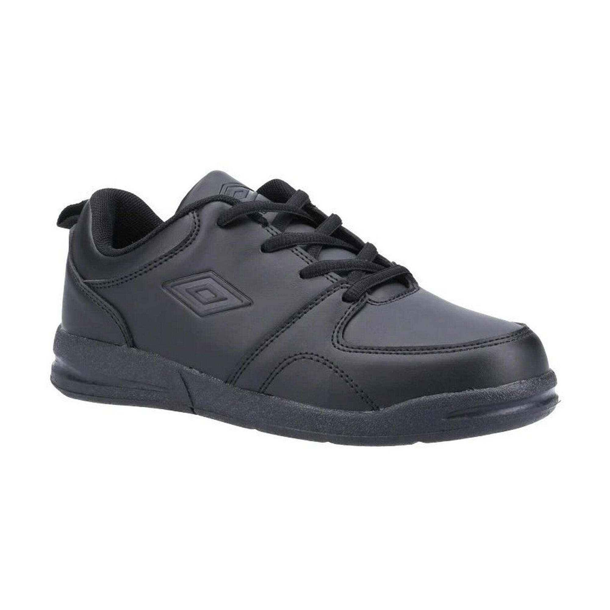 Childrens/Kids Ashfield Lace Trainers (Black) 4/4