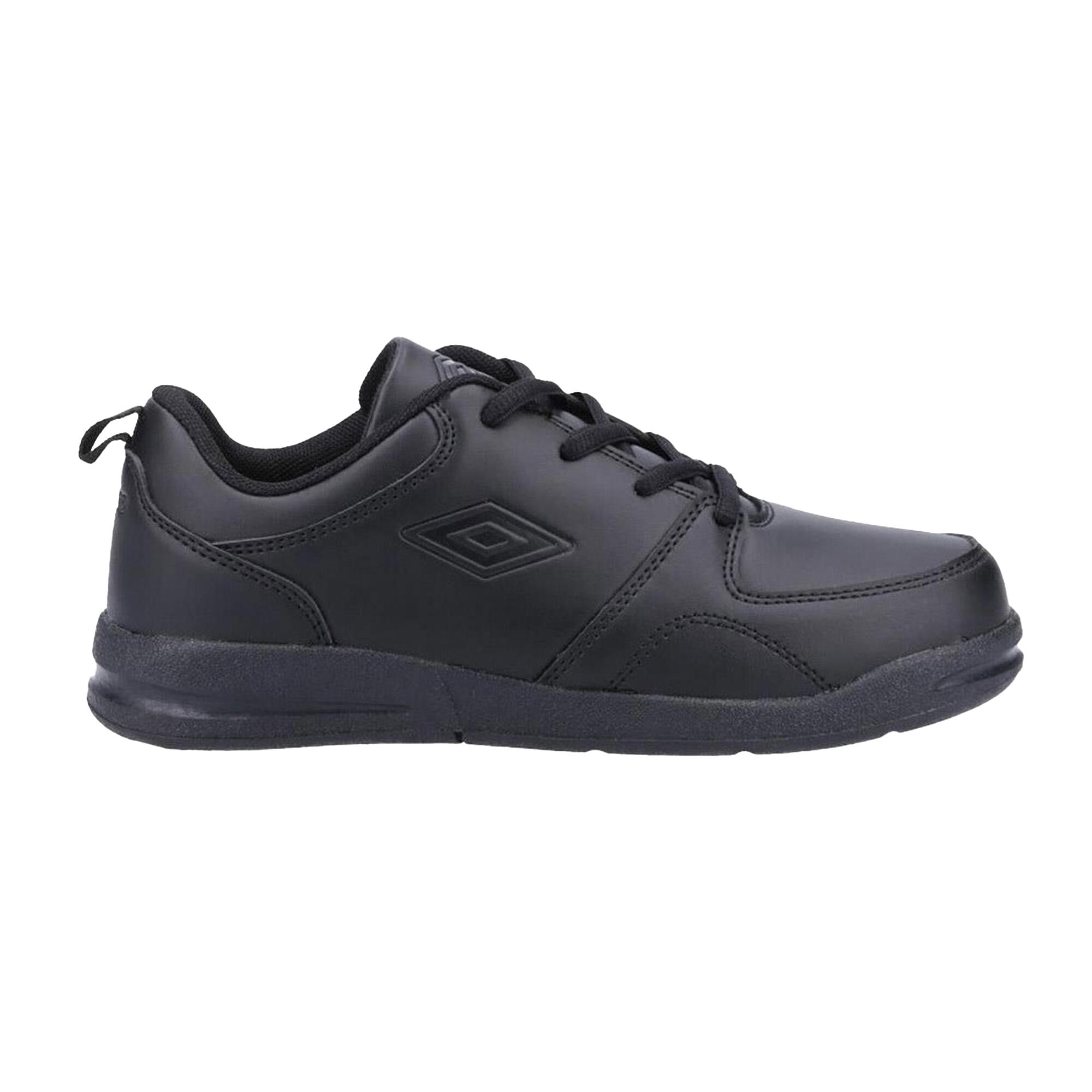 Childrens/Kids Ashfield Lace Trainers (Black) 1/4