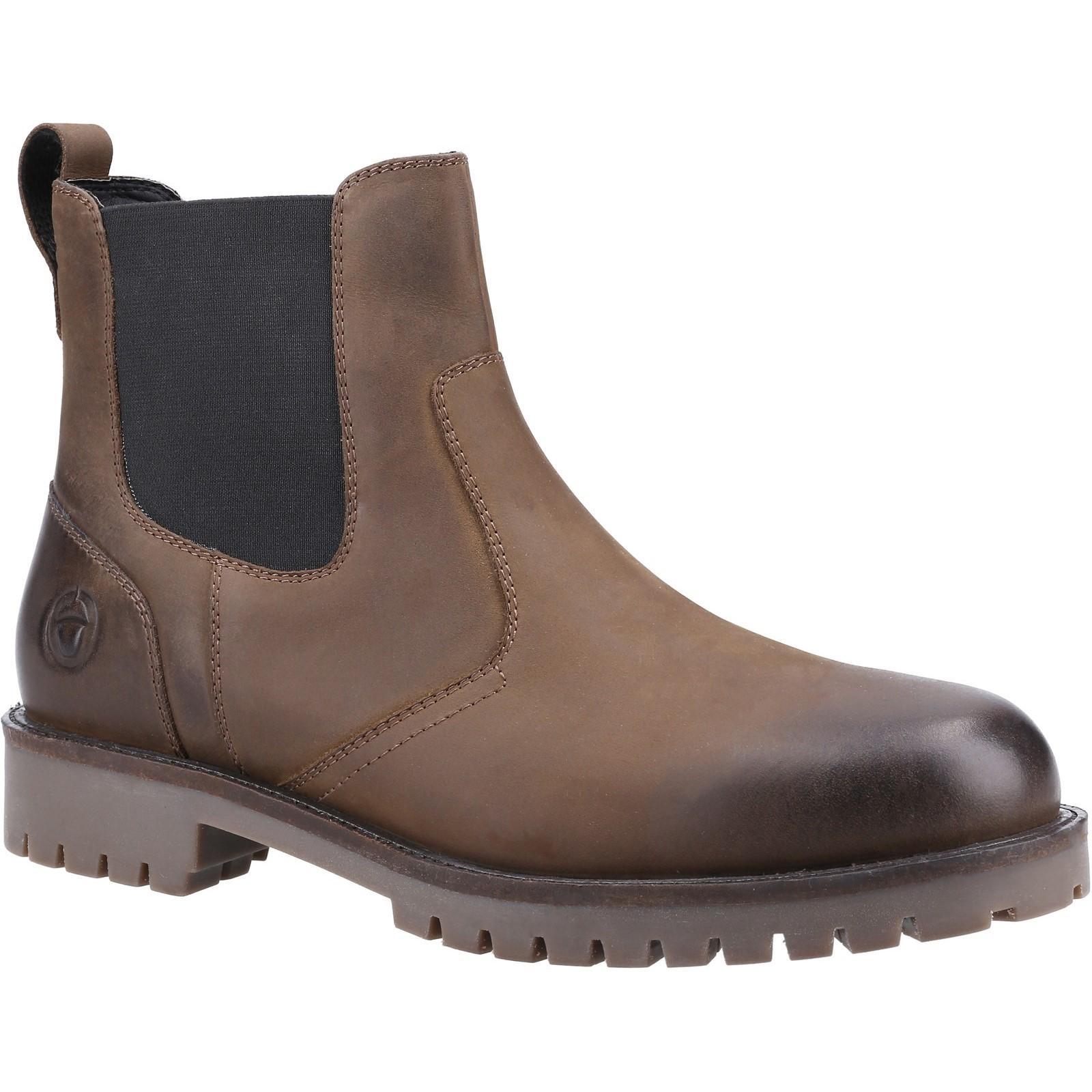 COTSWOLD Mens Bodicote Leather Chelsea Boots (Brown)