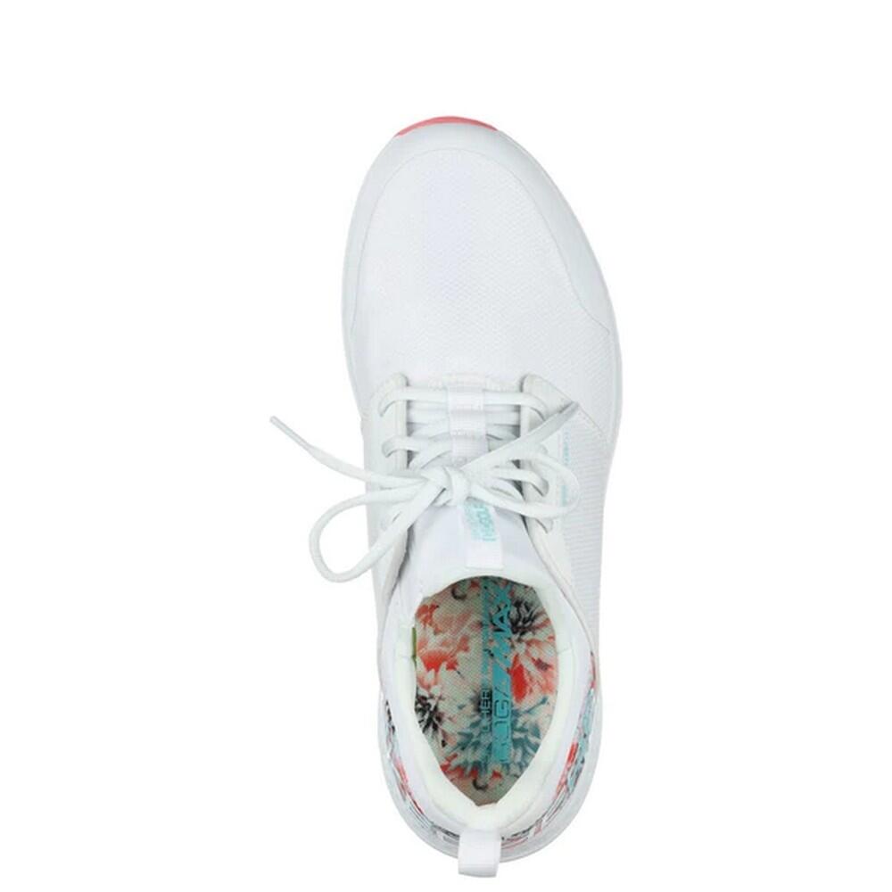 Womens/Ladies Go Golf Max Tropical Sport Trainers (White/Multicoloured) 4/5