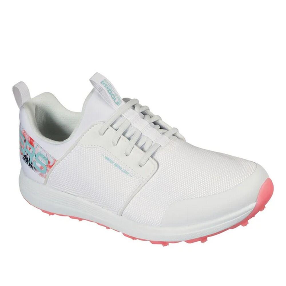 Womens/Ladies Go Golf Max Tropical Sport Trainers (White/Multicoloured) 1/5