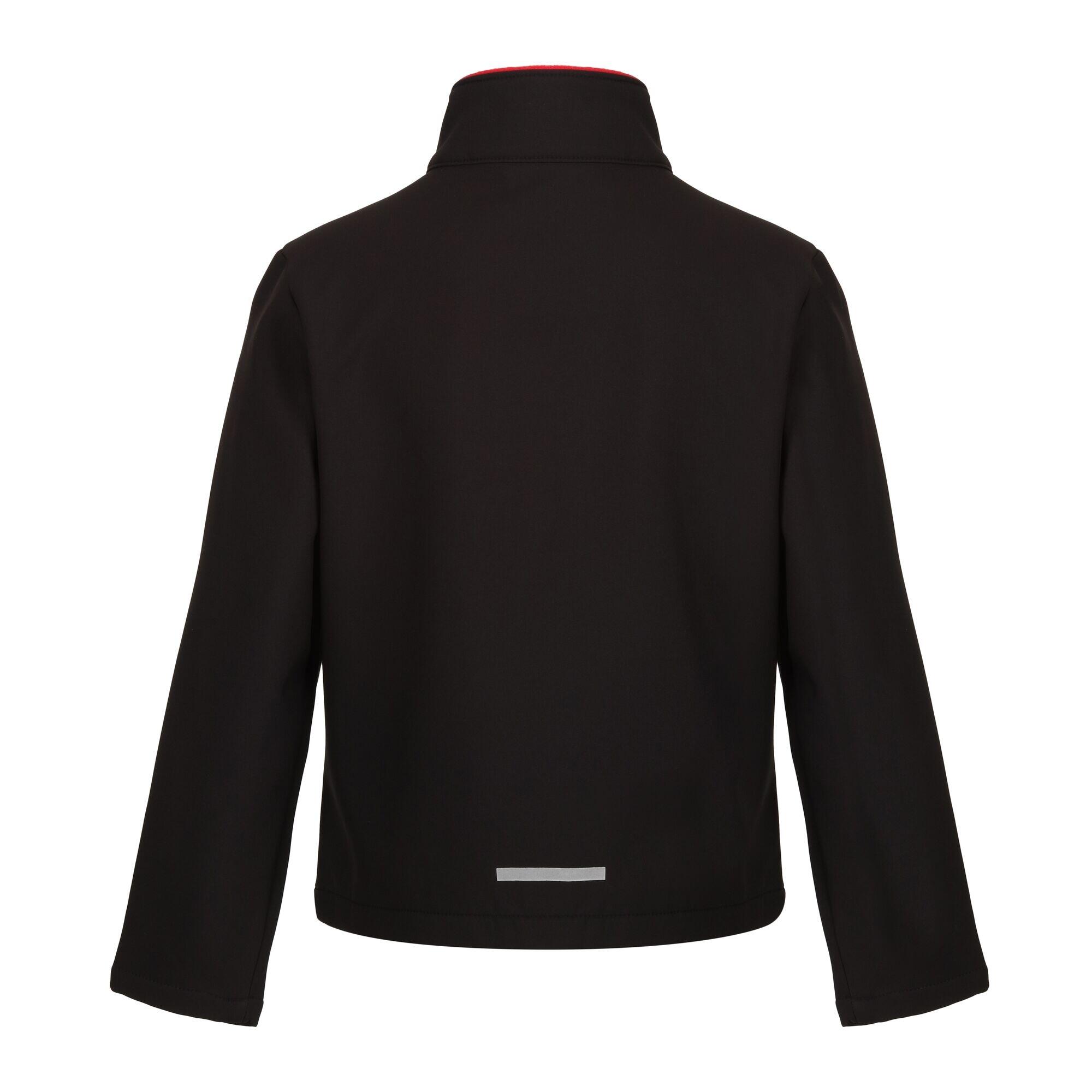 Children's ABLAZE softshell jacket (Black / Classic red)