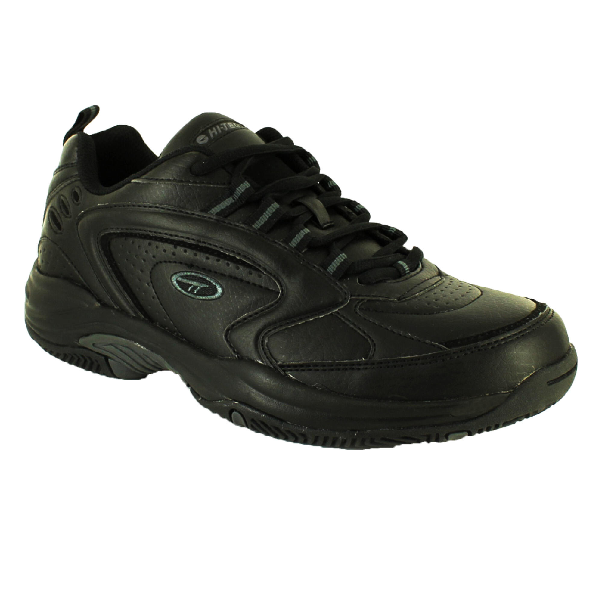 HI-TEC Mens Blast Lite Lace Up Trainers (Black/Grey)