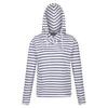 Dames Monsal Stripe Lichtgewicht Hoodie (Wit/Zwaar)