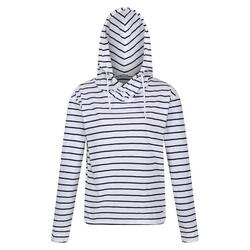 Dames Monsal Stripe Lichtgewicht Hoodie (Wit/Zwaar)