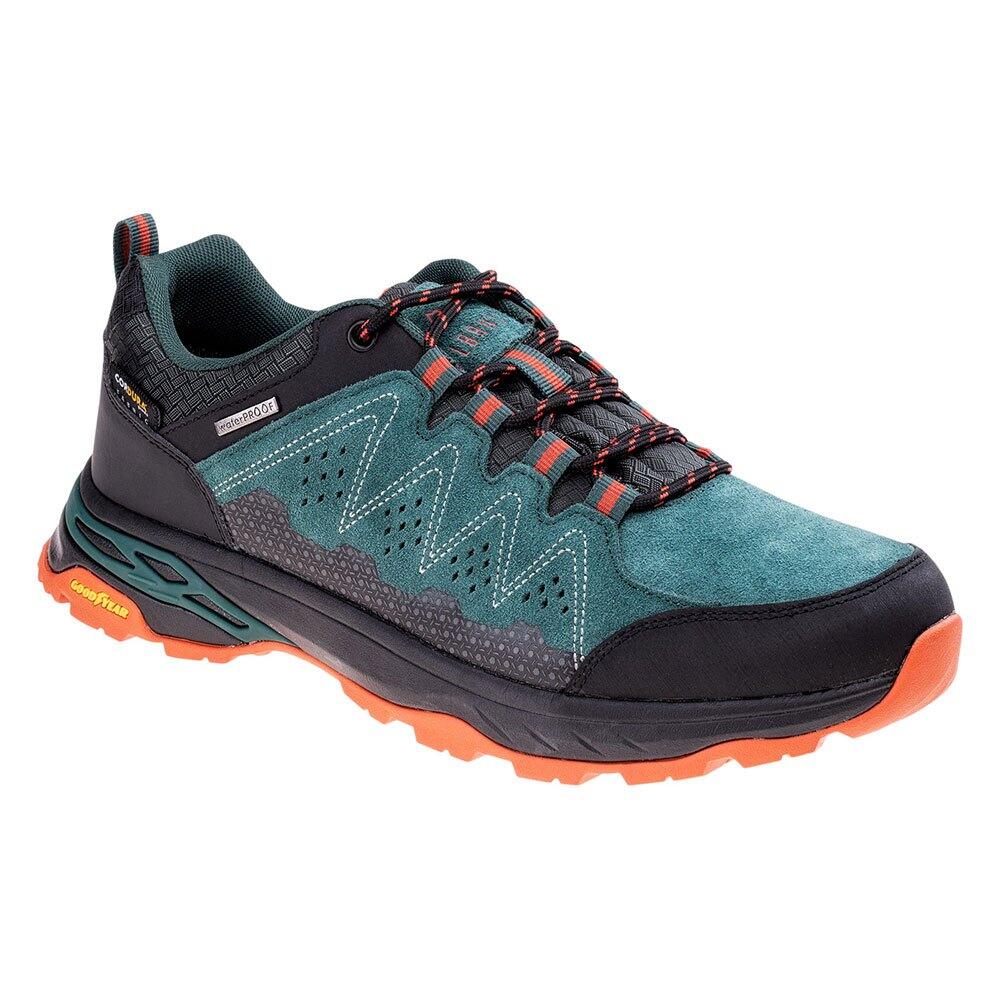Elbrus - Chaussures De Randonnée Eravica Homme (sarcelle Sombre / Noir / Orange) - Chaussures De Sport - Noir|orange|vert - Decathlon
