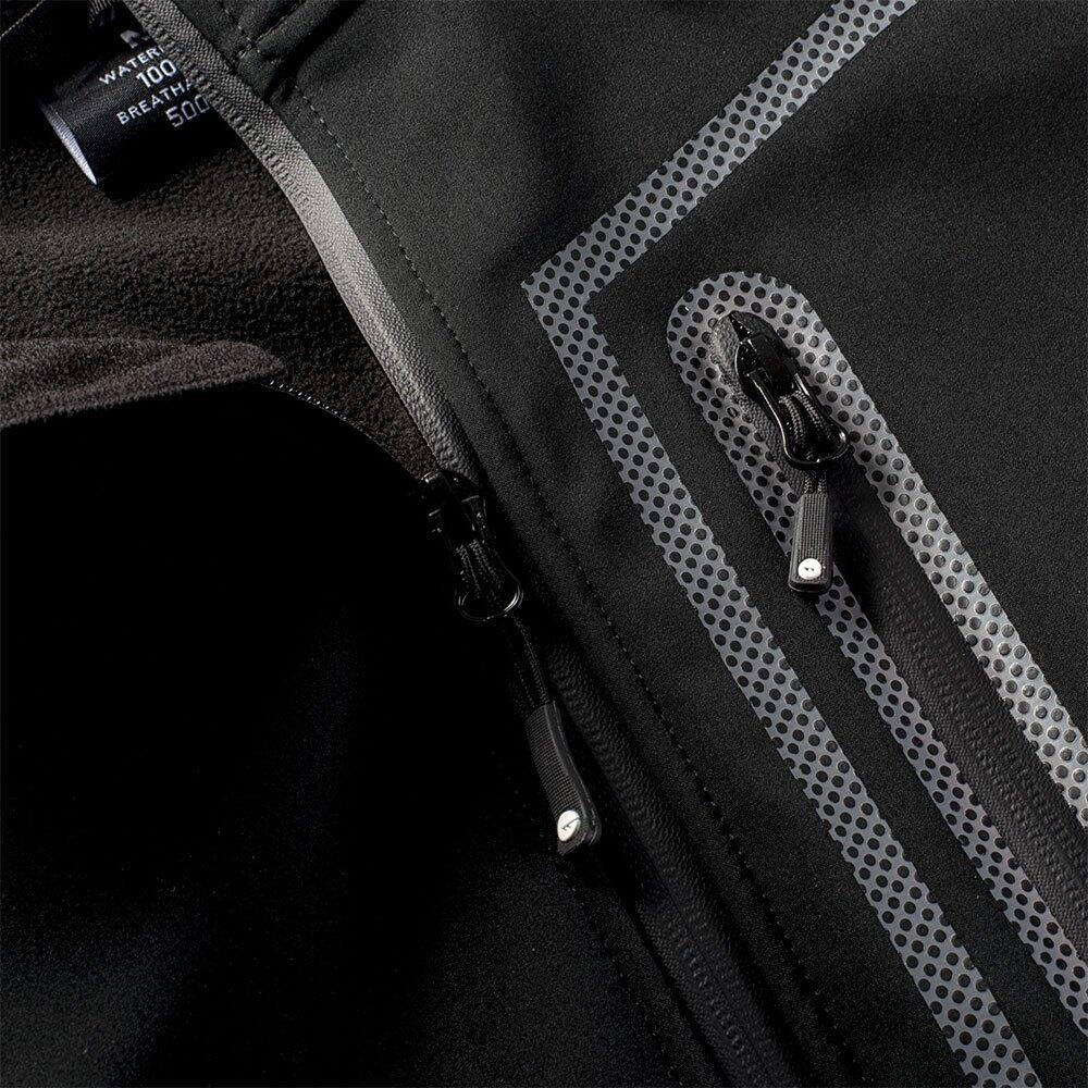 Chaqueta Softshell Prince II para Hombre Negro 3/4