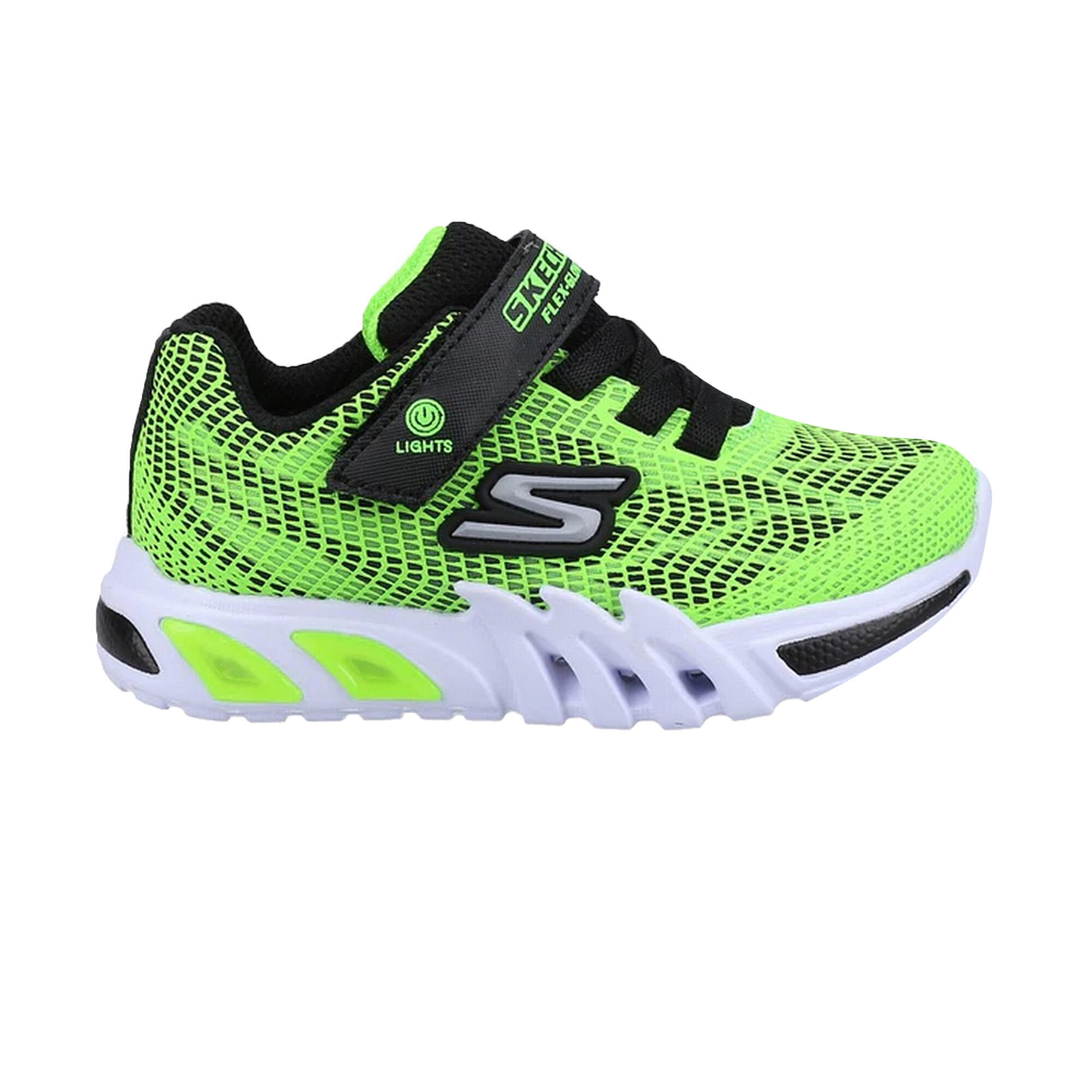 Baby Boys FlexGlow Elite Vorlo Trainers (Lime/Black) 4/5