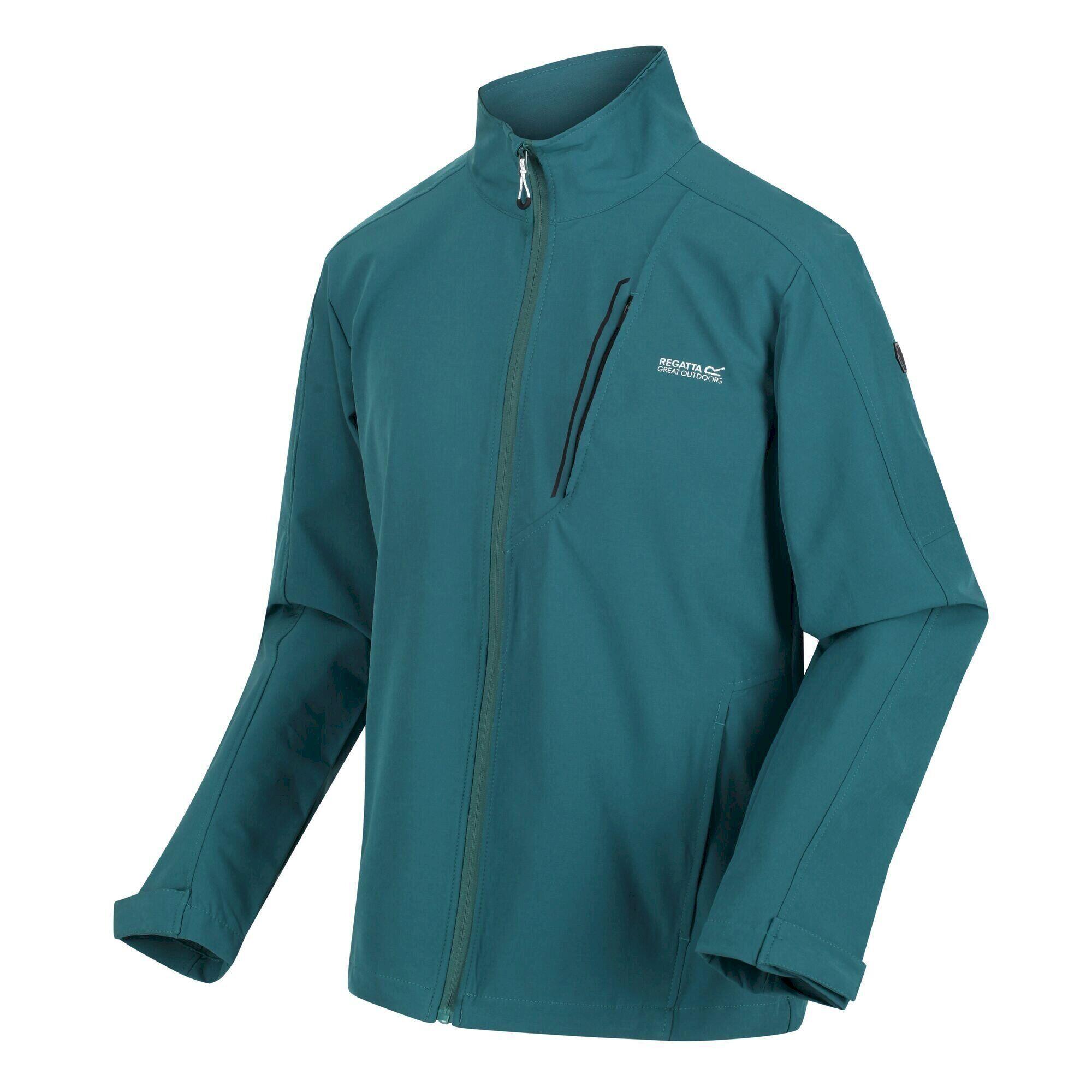 Mens Nantfeld Soft Shell Jacket (Pacific Green) 4/5