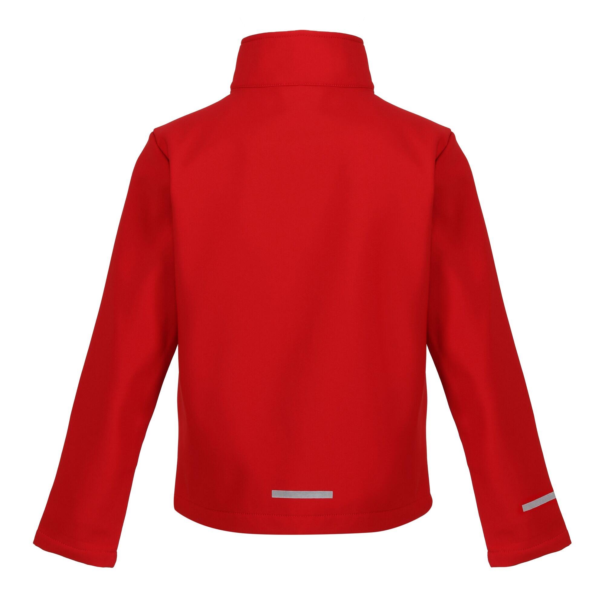 Giacca Soft Shell 2 Strati Bambini Regatta Professional Rosso Classico Nero 2/5
