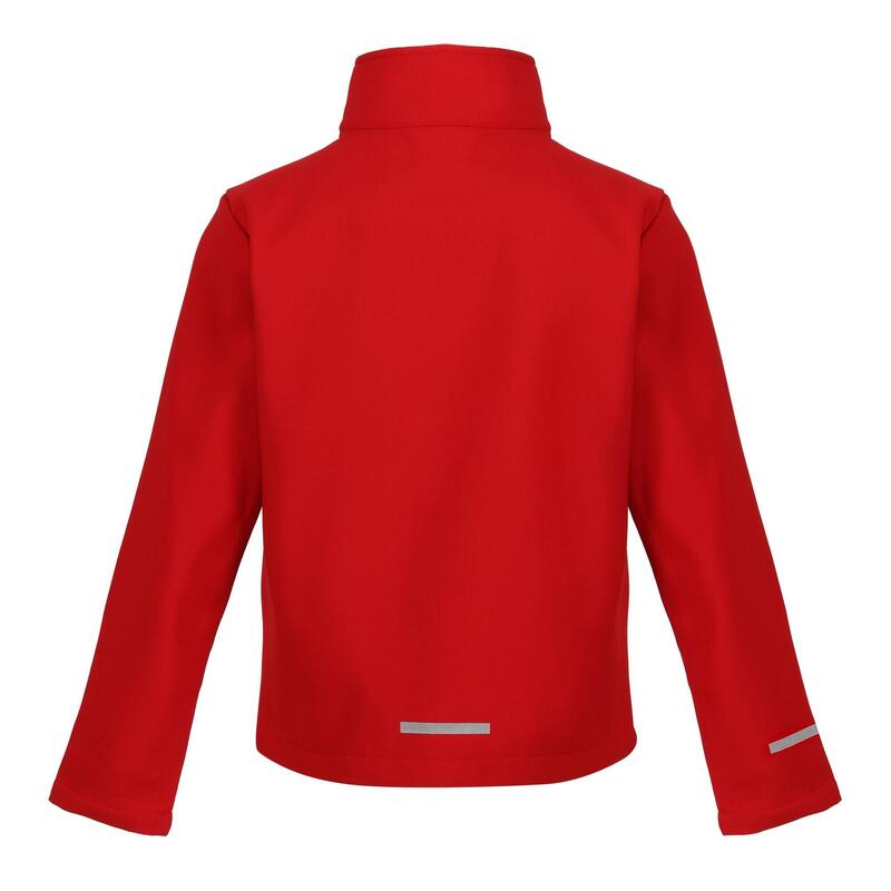 Kinder/Kids Ablaze 2 Layer Soft Shell Jas (Klassiek rood/zwart)