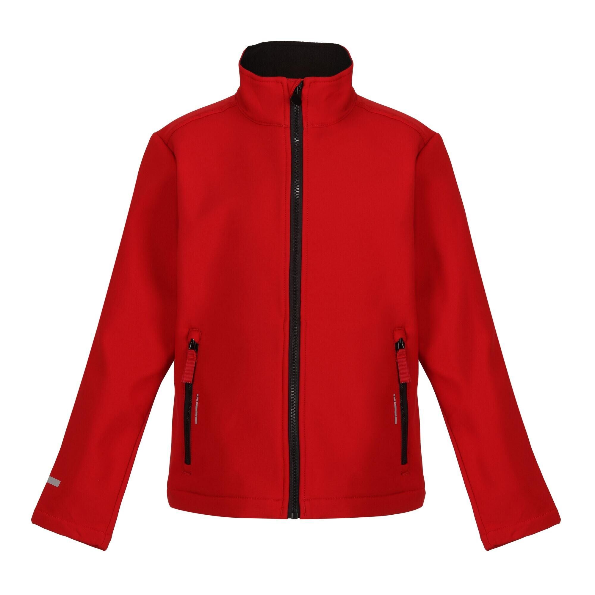 REGATTA Childrens/Kids Ablaze 2 Layer Soft Shell Jacket (Classic Red/Black)