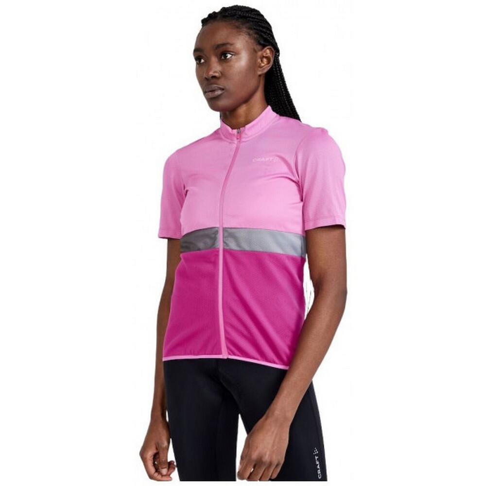 Womens/Ladies Core Endur Jersey (Camelia/Roxo) 2/4