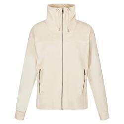 Dames Velours Full Zip Fleecejack (Lichte vanille)