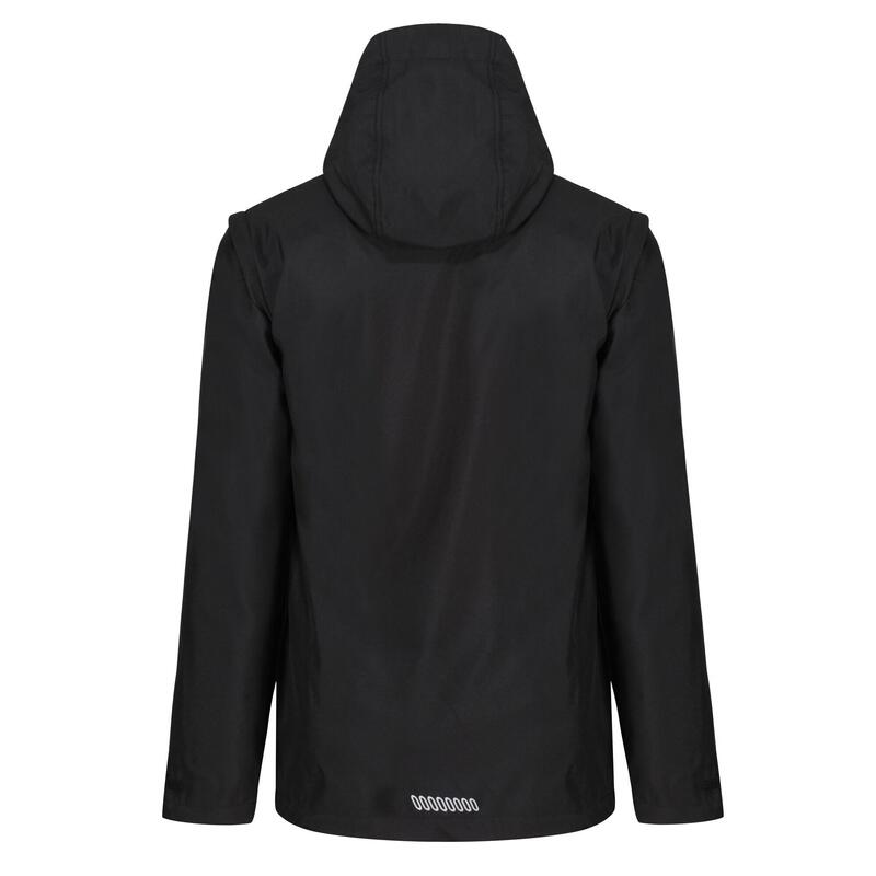 Heren Erasmus 4 In 1 Jas Soft Shell (Zwart)