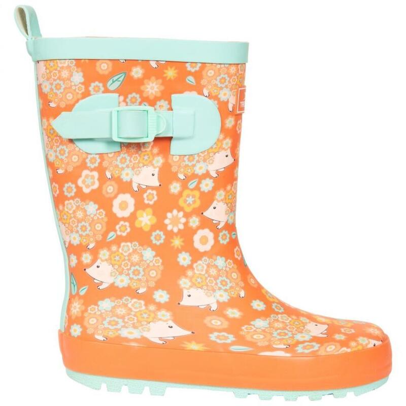 Bottes de pluie PUDDLE Enfant (Orange/bleu pâle)