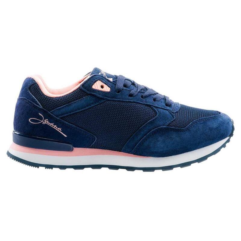 Dames Omis Nubuck Trainers (Marine/woestijnroze)