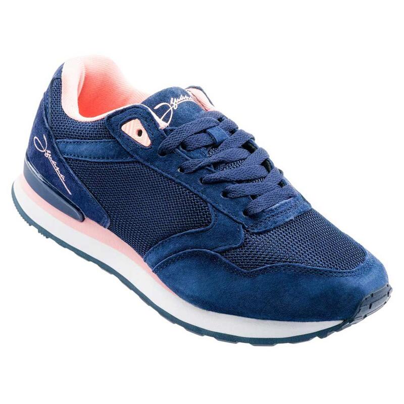 Dames Omis Nubuck Trainers (Marine/woestijnroze)