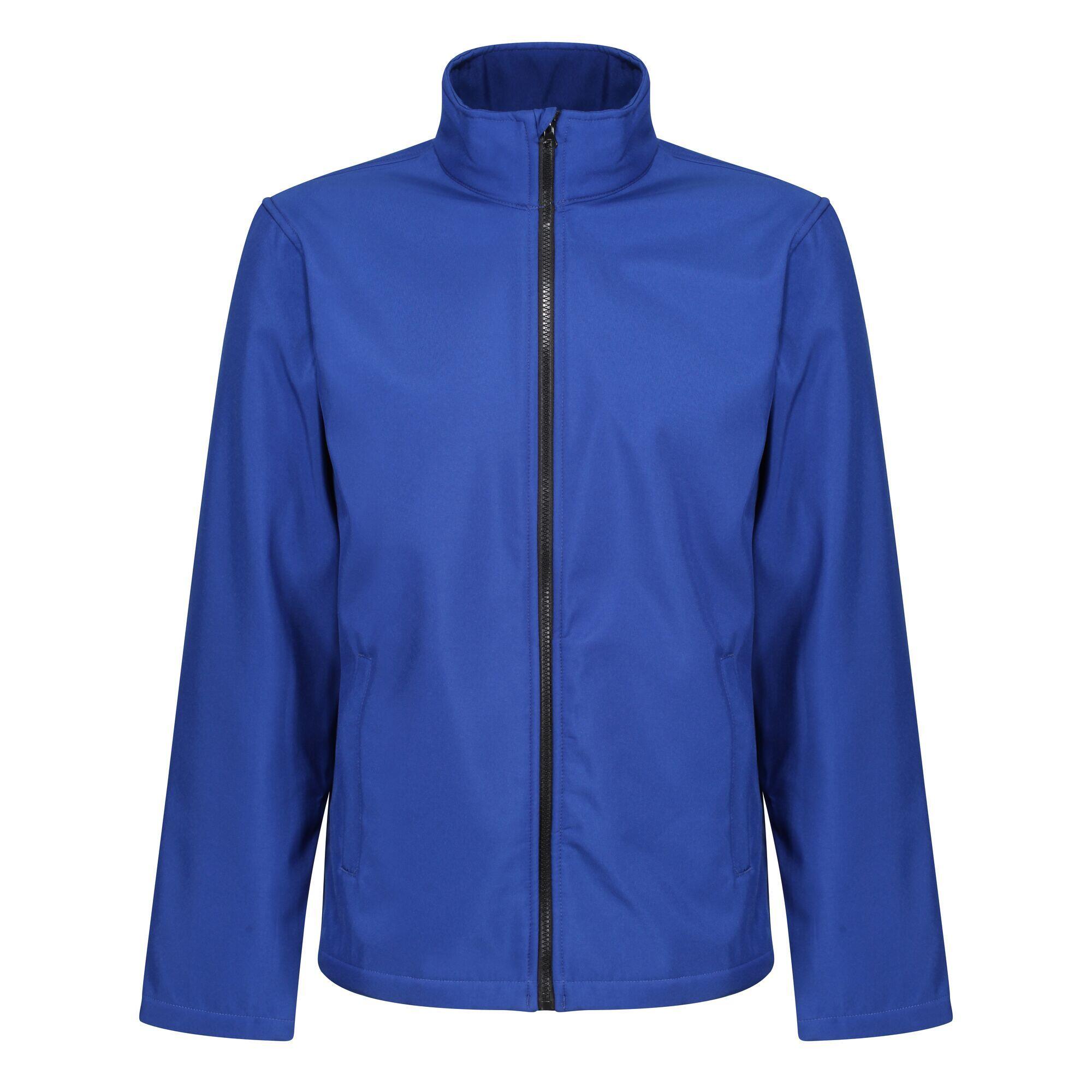 Standout Mens Ablaze Printable Soft Shell Jacket (Royal Blue/Black) 1/5