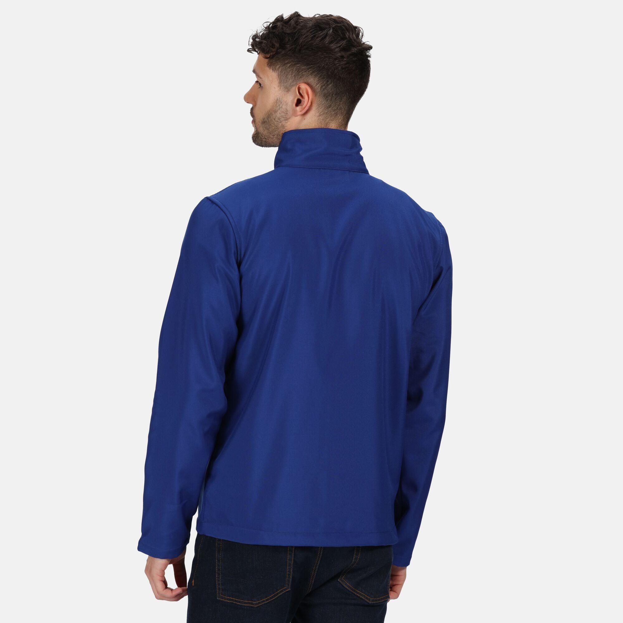 Standout Mens Ablaze Printable Soft Shell Jacket (Royal Blue/Black) 3/5