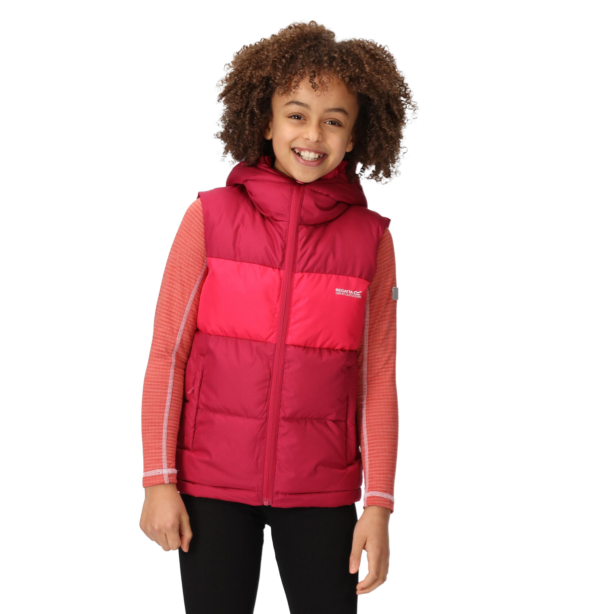 Childrens/Kids Lofthouse Heavyweight Body Warmer (Berry Pink/Pink Potion) 4/5