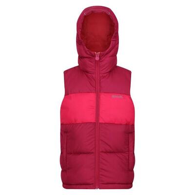 Kinder/kinder lofthouse zwaargewicht bodywarmer (bessenroze/roze toverdrank)