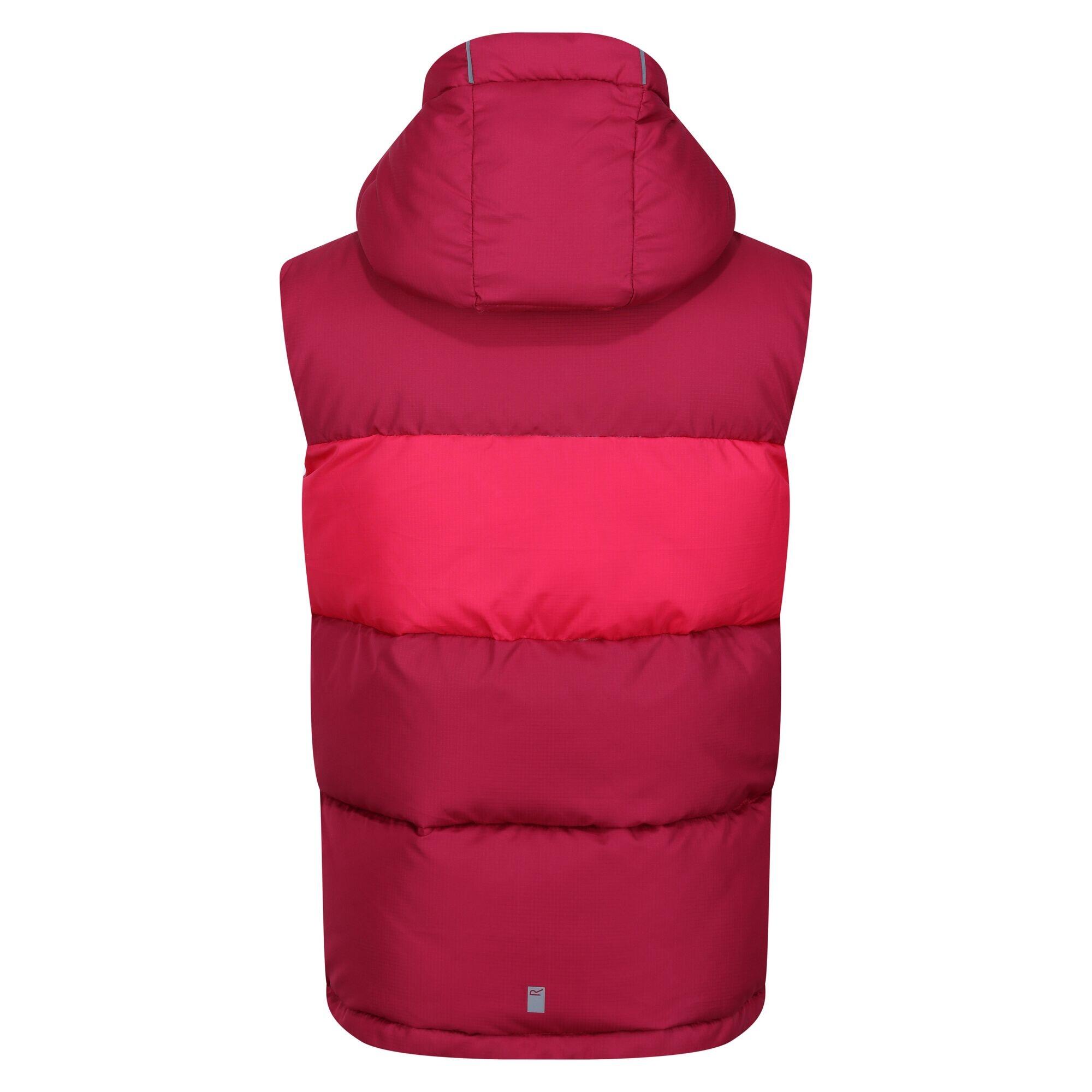 Kinder/Kinder Lofthouse zwaargewicht bodywarmer (Bessenroze/roze toverdrank) 2/5