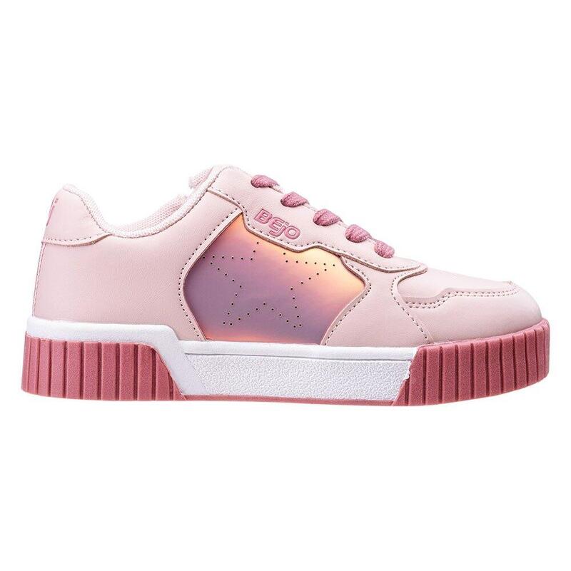 Meisjes Bates Trainers (Geel Mauve/Paal Mauve)