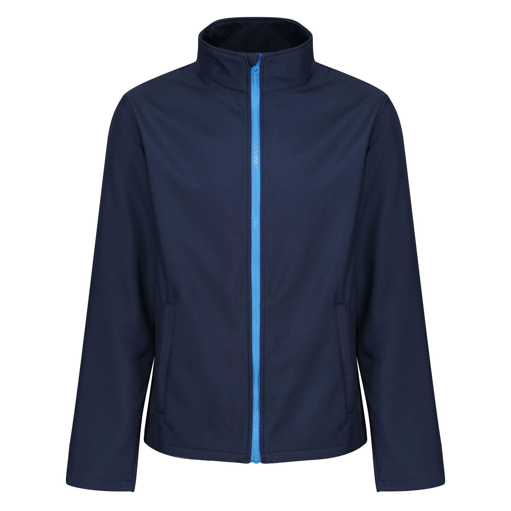 REGATTA Mens Eco Ablaze Soft Shell Jacket (Navy/French Blue)