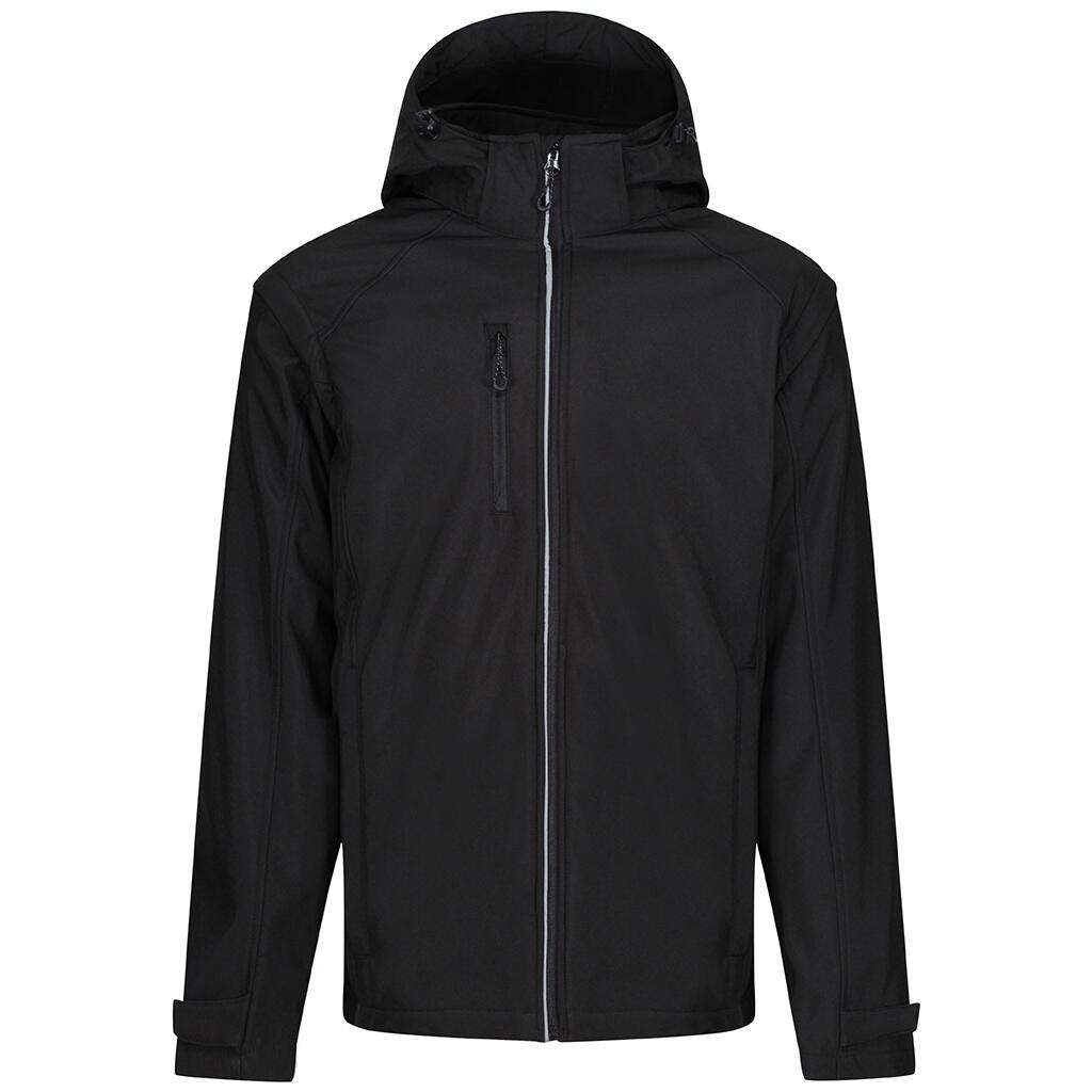 Mens Erasmus 4 In 1 Soft Shell Jacket (Black) 1/5