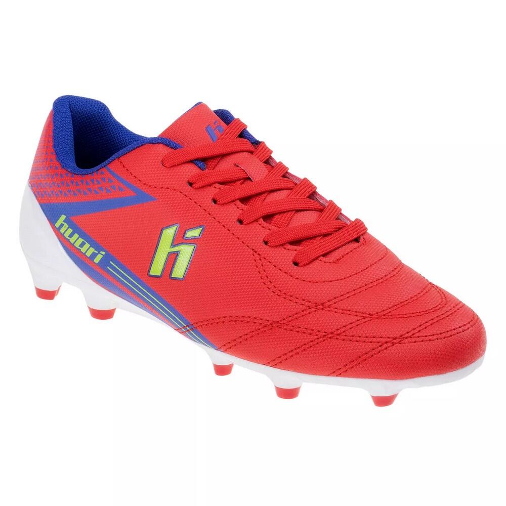 Huari - Chaussures De Foot Octubri Enfant (hibiscus / Bleu Vif / Vert) - Chaussures De Football - Bleu|rouge|vert - Decathlon