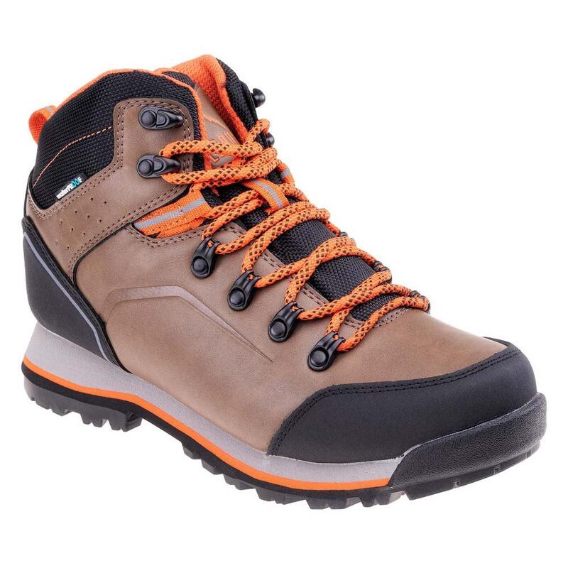 Kinderen/Kinderen Taneris Leren Wandelschoenen (Bruin/Zwart/Rood Oranje)