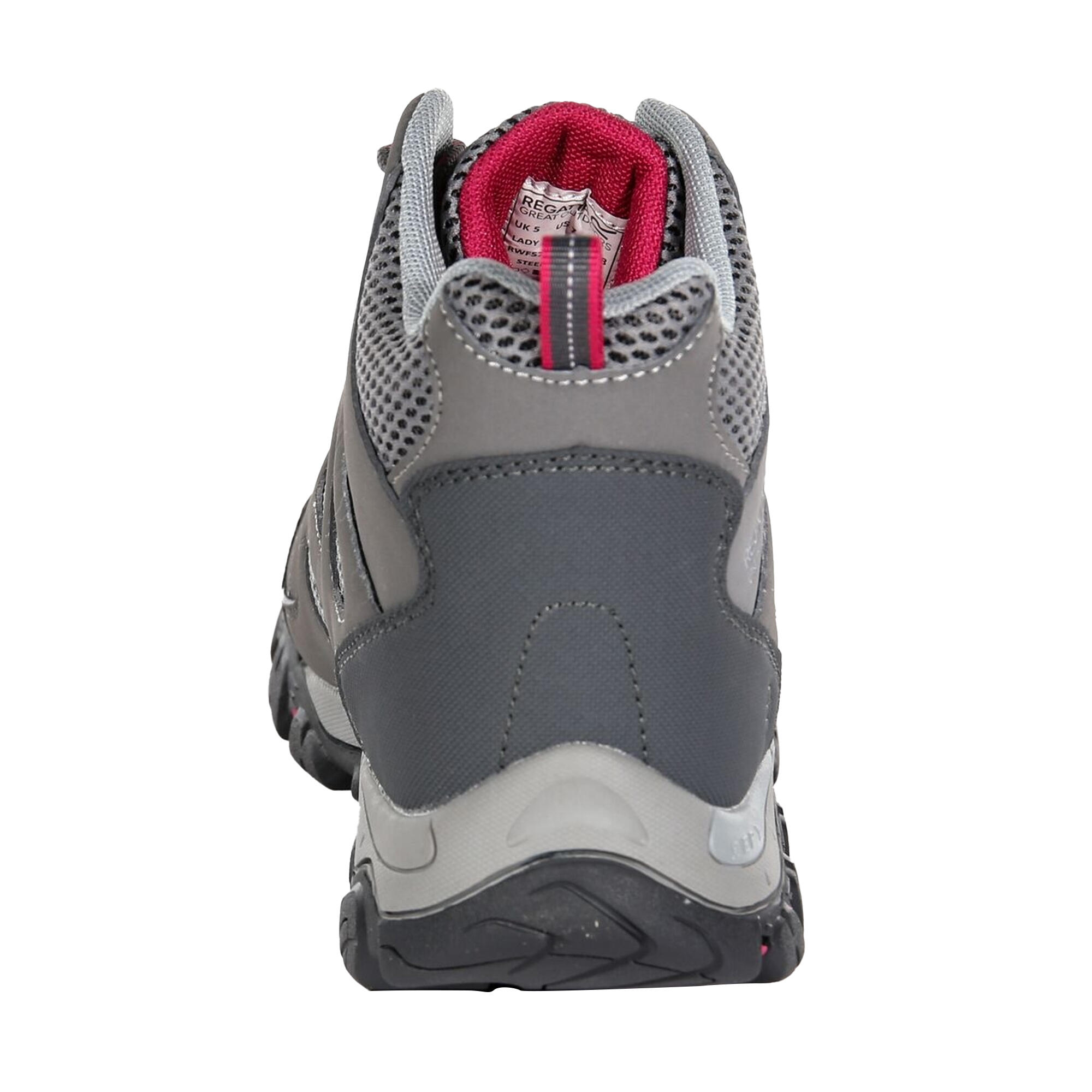 Womens/Ladies IEP Mid Hiking Boots (Steel/Vivacious) REGATTA