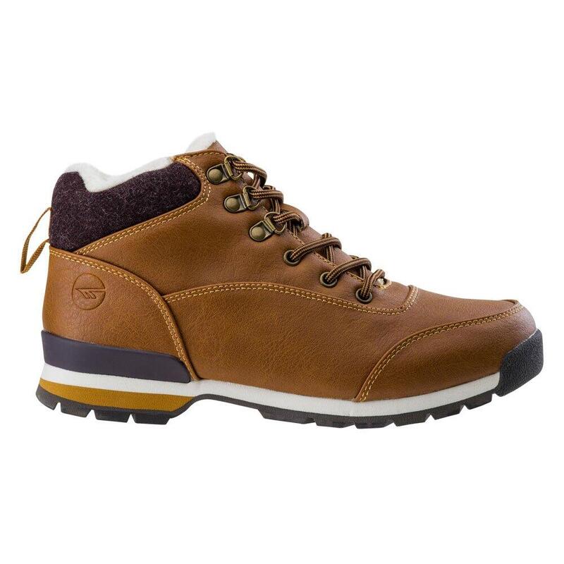 Botas de Senderismo Ladivi con Cordones para Mujer Camello, Marrón Oscuro, Beige