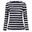 Dames Federica Stripe Tshirt met lange mouwen (Marine / Licht Vanille)