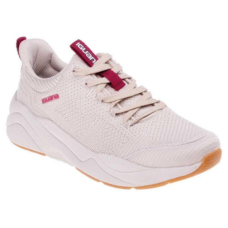 Dames Alame Gerecyclede Trainers (Beige/Roos)