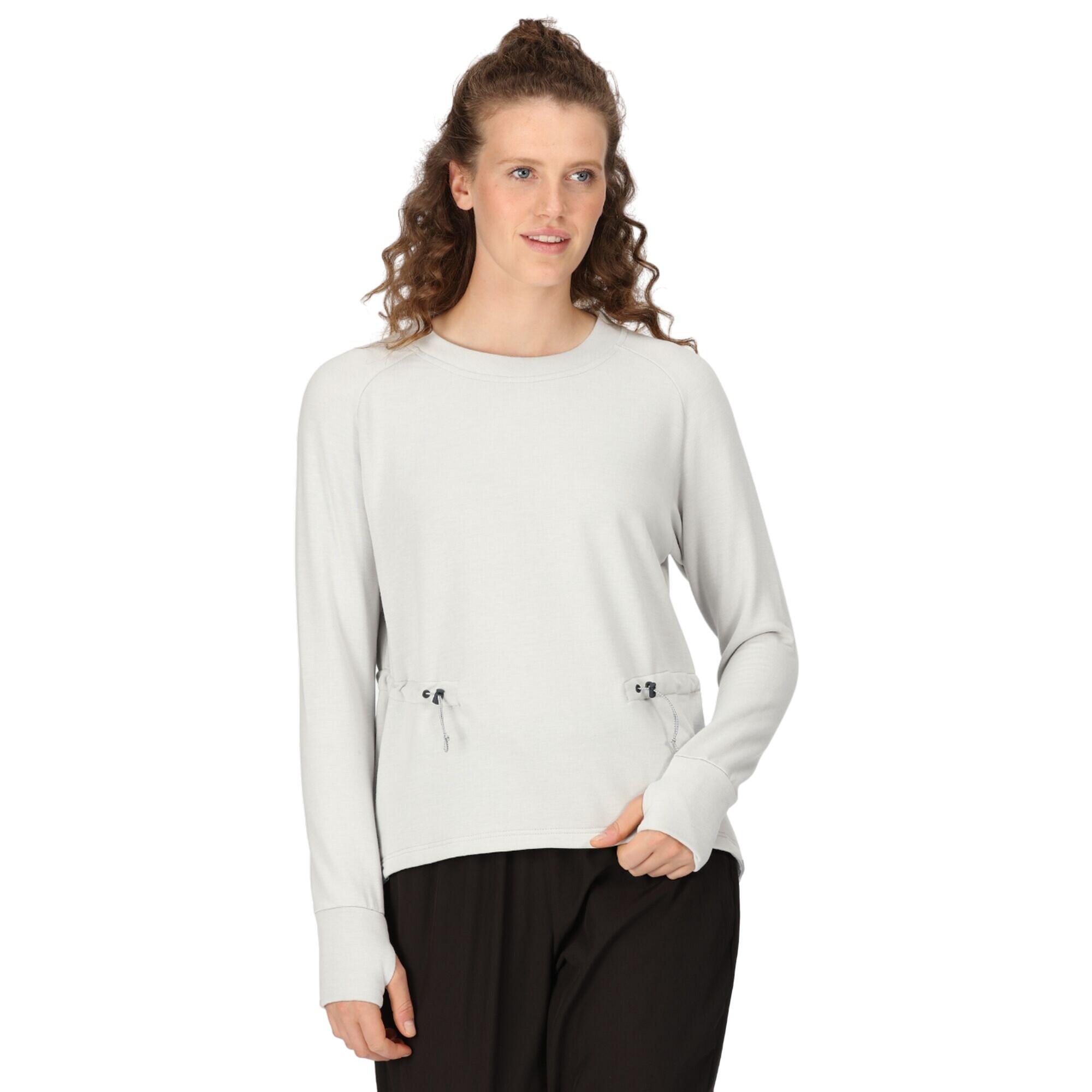 Womens/Ladies Narine Marl Sweatshirt (Cyberspace) 3/5