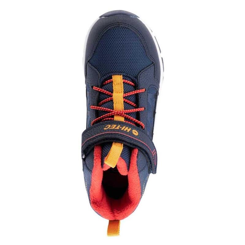 Scarpe Da Trekking Impermeabile Bambini Hi-Tec Girvine Blu Navy Arancio Mais