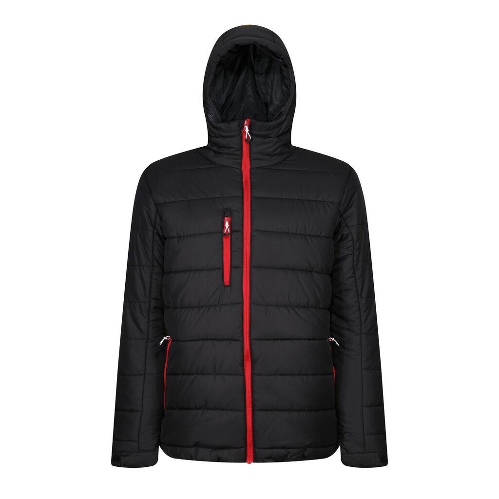 Mens Thermal Padded Jacket (Black/Classic Red)