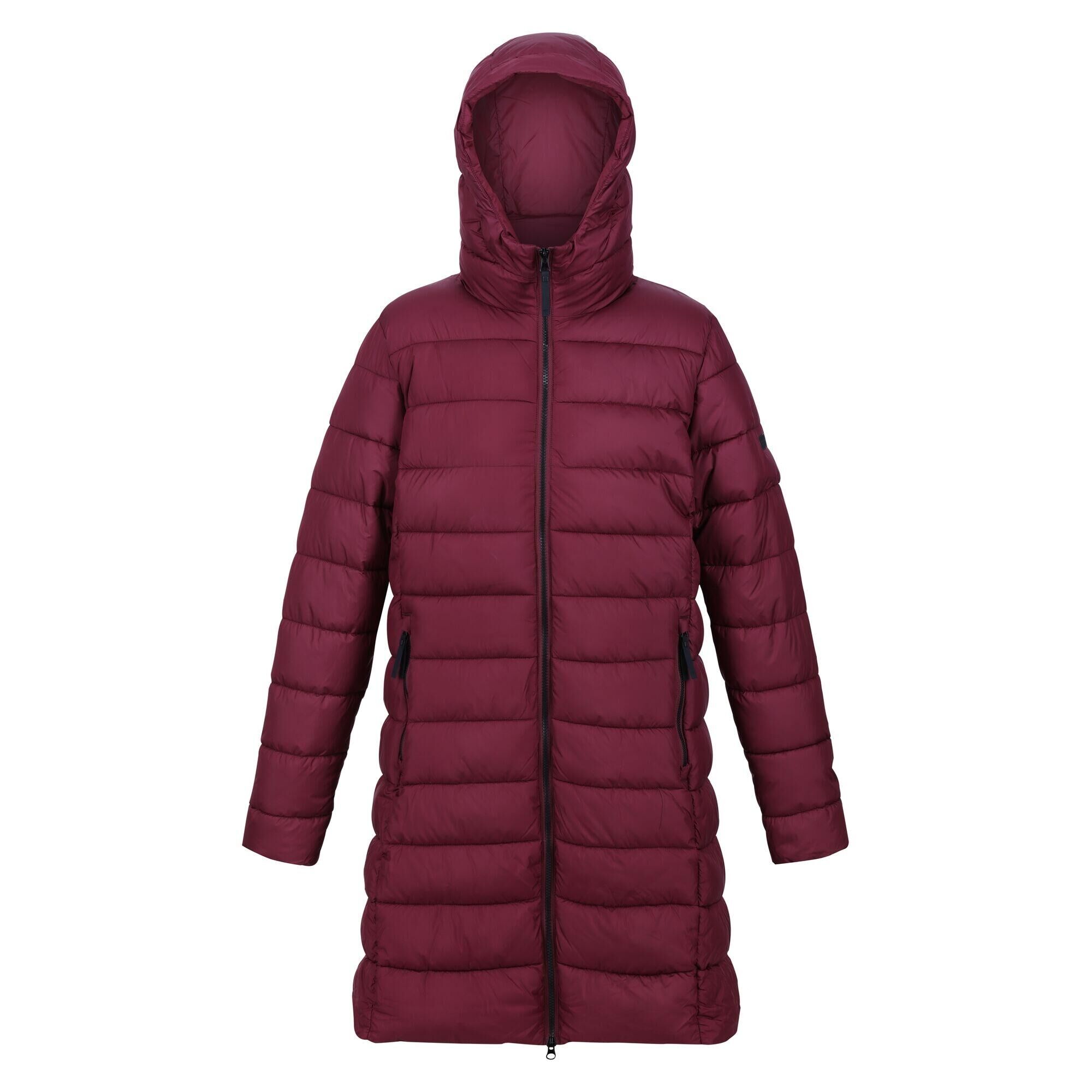 REGATTA Womens/Ladies Andia Baffled Padded Jacket (Burgundy)