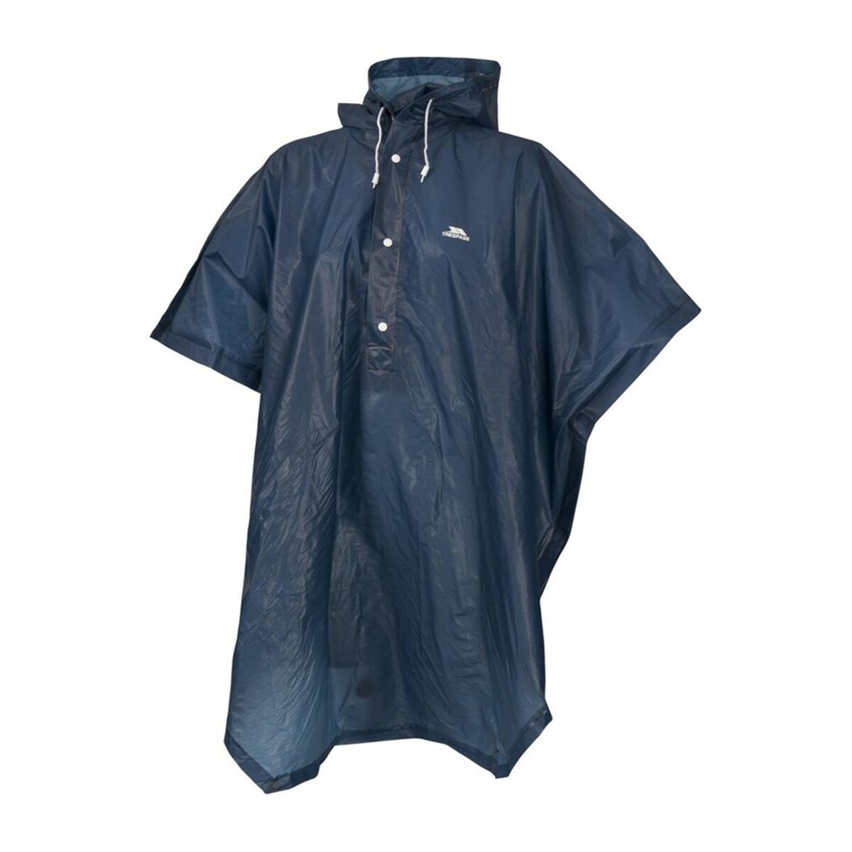 TRESPASS Adults Unisex Canopy Packaway Poncho (Navy Blue)