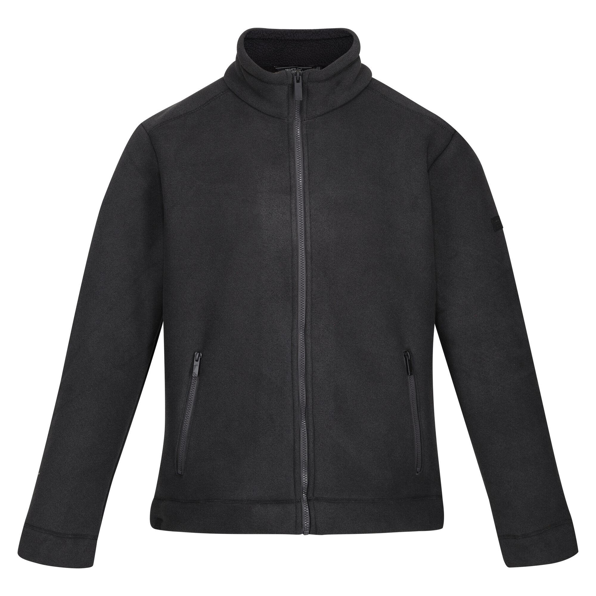 REGATTA Mens Garrian II Full Zip Fleece Jacket (Ash/Black)