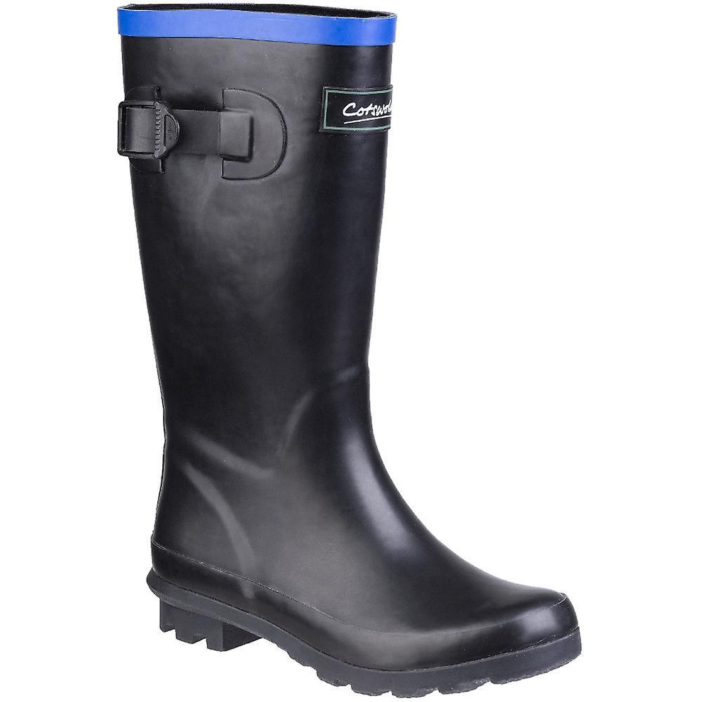 Fairweather Junior Wellington Boot (Black/Blue) 1/5