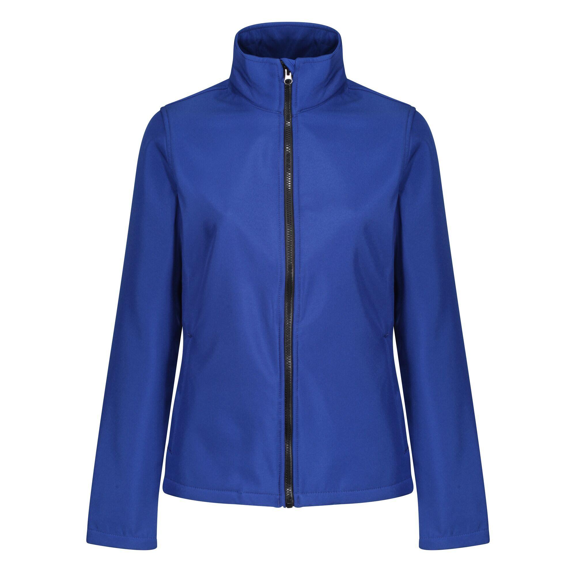 Standout Womens/Ladies Ablaze Printable Soft Shell Jacket (Royal Blue/Black) 1/5