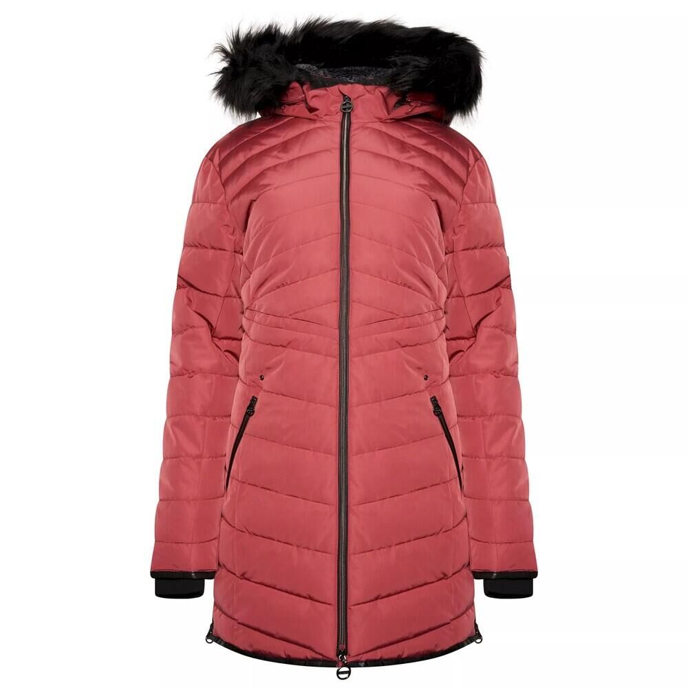 DARE 2B Womens/Ladies Striking III Long Length Padded Jacket (Earth Rose)