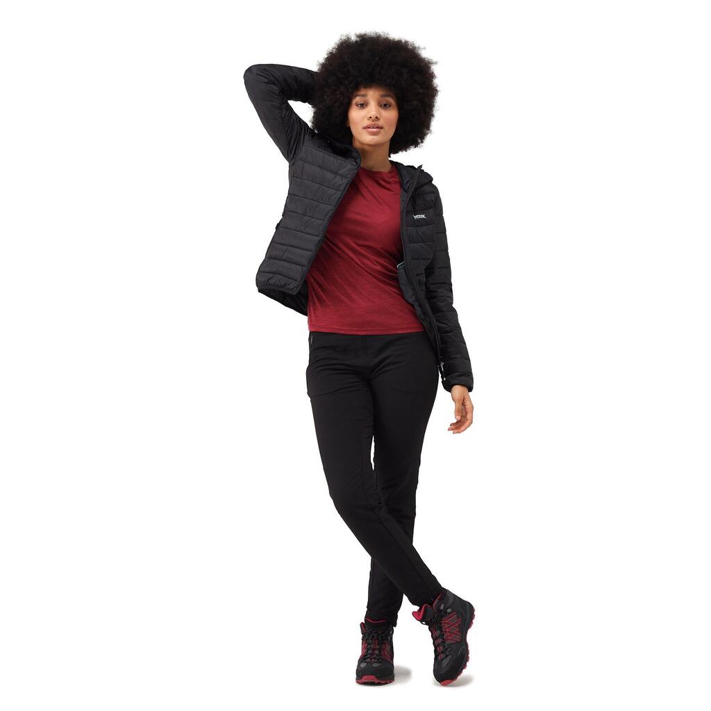 Womens/Ladies Marizion Hooded Padded Jacket (Black)