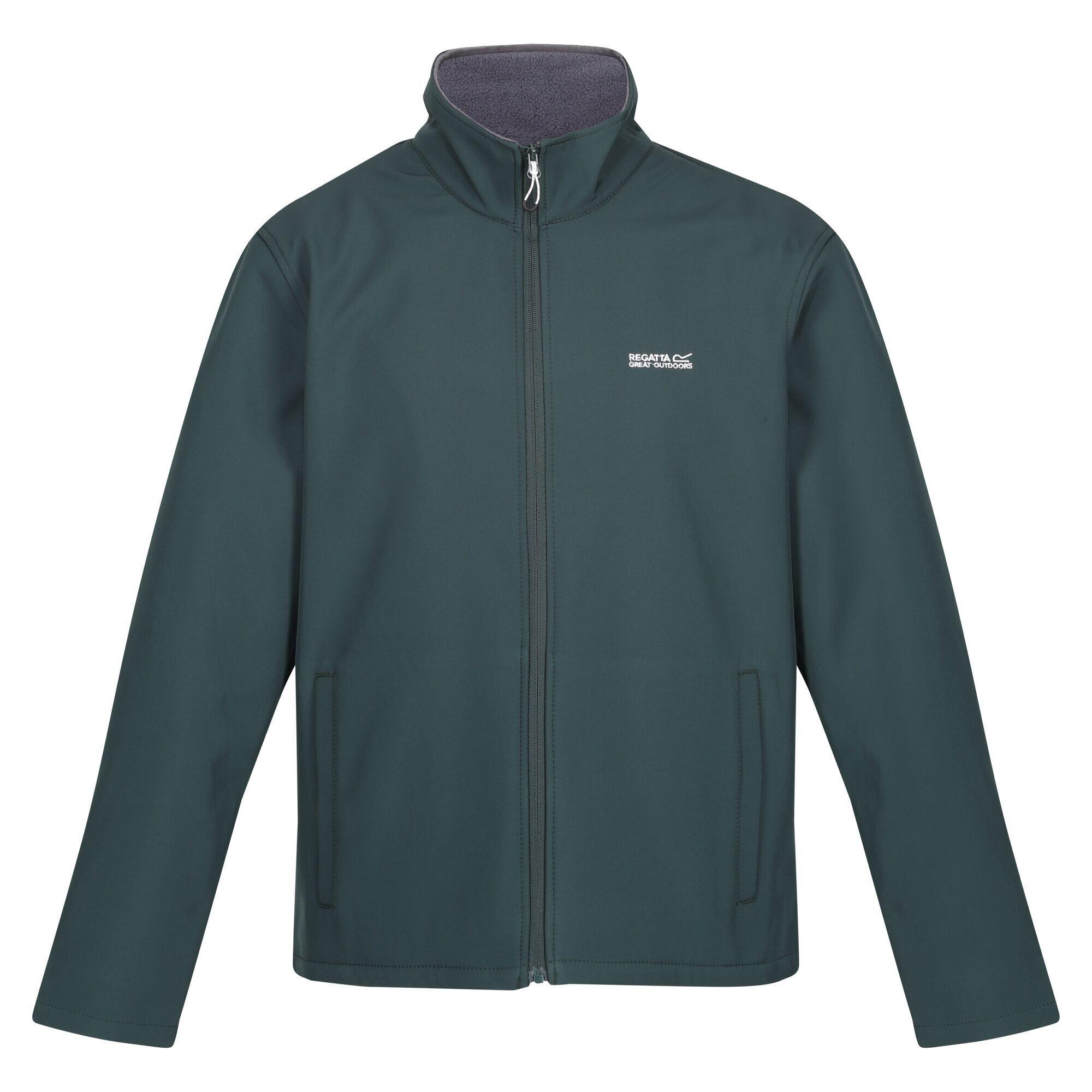 REGATTA Mens Cera V Wind Resistant Soft Shell Jacket (Green Gables)